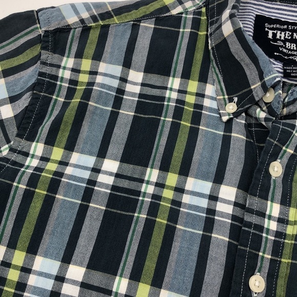 The New Ivy Vintage Classics Size M Short Sleeved Bitton Down Shirt 100% Cotton - Picture 1 of 10